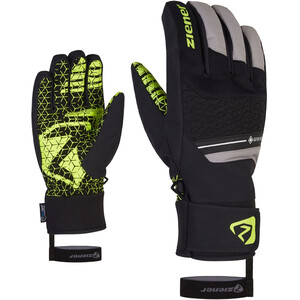 Ziener Granit GTX AW Ski-Alpin-Handschuhe schwarz/gelb