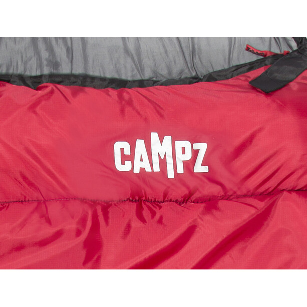 CAMPZ Trekker 300 Sleeping Bag Comfort, punainen/musta