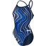 arena Challenge Back Marbled One Piece Swimsuit Women navy/navy multi