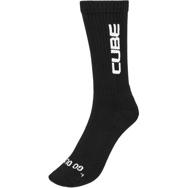 Cube After Race Logo High-Cut Socken schwarz/weiß