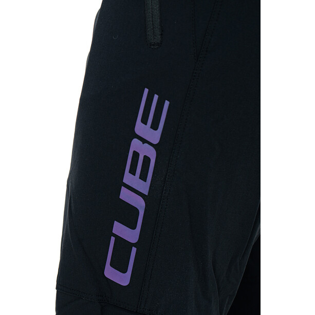 Cube Vertex Pantalon Baggy Femme, noir