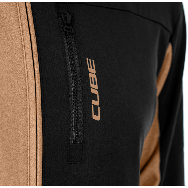 Cube ATX CMPT Full-Zip LS Jersey Mężczyźni, brązowy/czarny