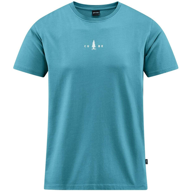 Cube Fichtelmountains Organic T-shirt GTY FIT Heren, turquoise