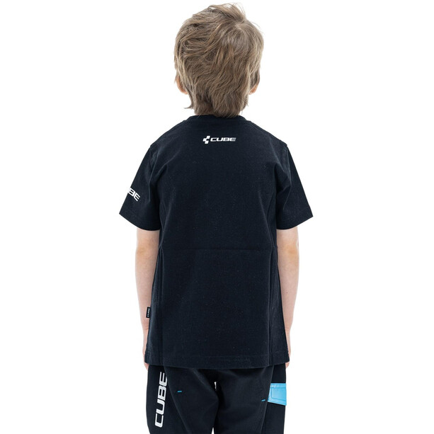 Cube Rookie X Actionteam Organic Camiseta Niños, negro
