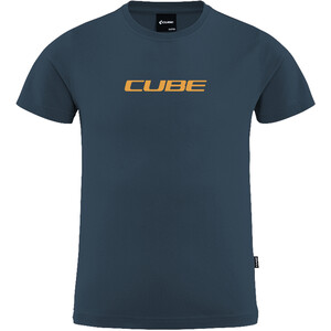 Cube Rookie X Mountains Organic T-Shirt Kids, bleu bleu
