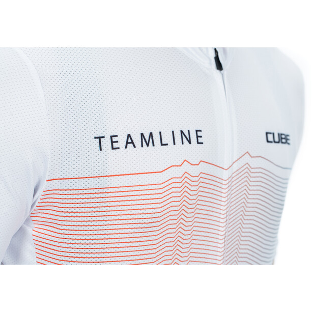 Cube Teamline CMPT Maglietta a Maniche Corte Uomo, bianco