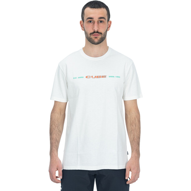 Cube Vintage Organic Camiseta GTY FIT Hombre, blanco