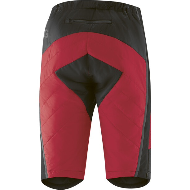 Gonso Alvao Primaloft Pantalones cortos térmicos Hombre, negro/rojo