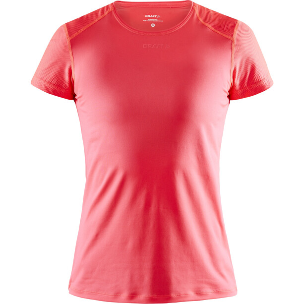 Craft ADV Essence T-shirt Slim à manches courtes Femme, rouge