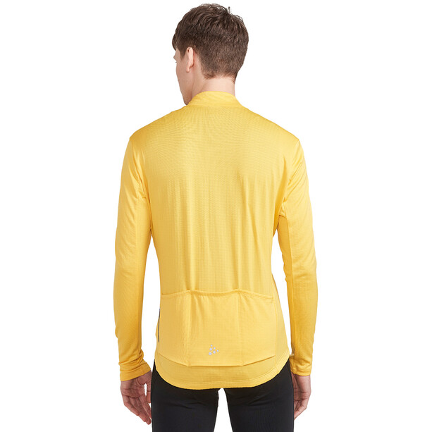 Craft Core Bike SubZ Maglia jersey a maniche lunghe Uomo, giallo