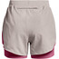 Under Armour Fly By Elite 2in1 Shorts Damen grau/pink