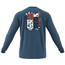 adidas Five Ten GFX Langarm T-Shirt Herren blau