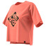 adidas Five Ten Crop T-Shirt Damen pink