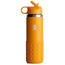 Hydro Flask Wide Mouth Trinkflasche mit Trinkhalmdeckel und Flaschenbodenschutz 591ml Kinder orange