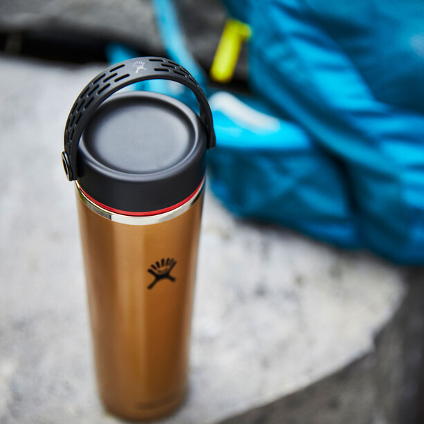 Hydro Flask Wide Mouth Trail Lightweight Butelka z nakrętką Flex 1182ml, brązowy