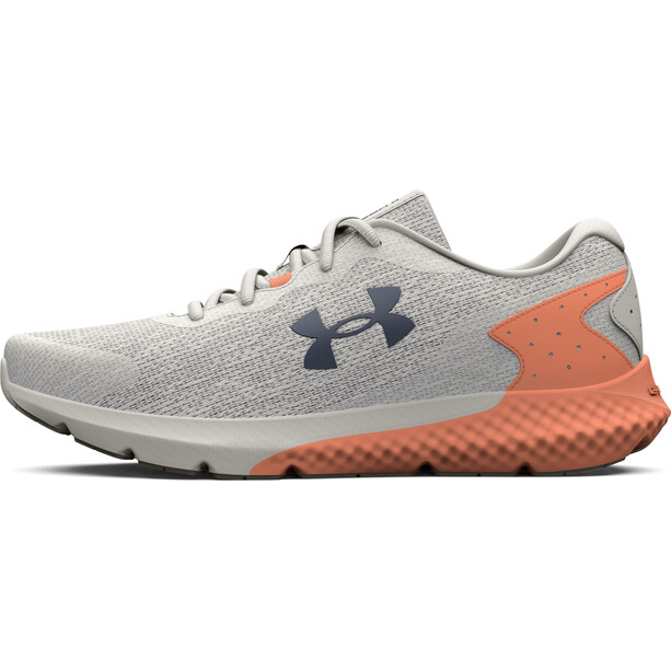 Under Armour Charged Rogue 3 Knit Zapatos Mujer, gris/naranja