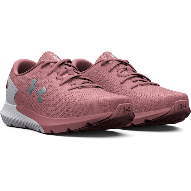Under Armour Charged Rogue 3 Knit Zapatos Mujer, rosa