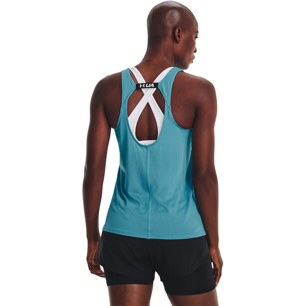 Under Armour Fly By Tanque Mujer, azul
