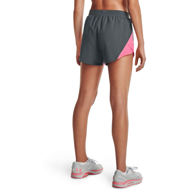 Under Armour Fly By 2.0 Short Femme, gris