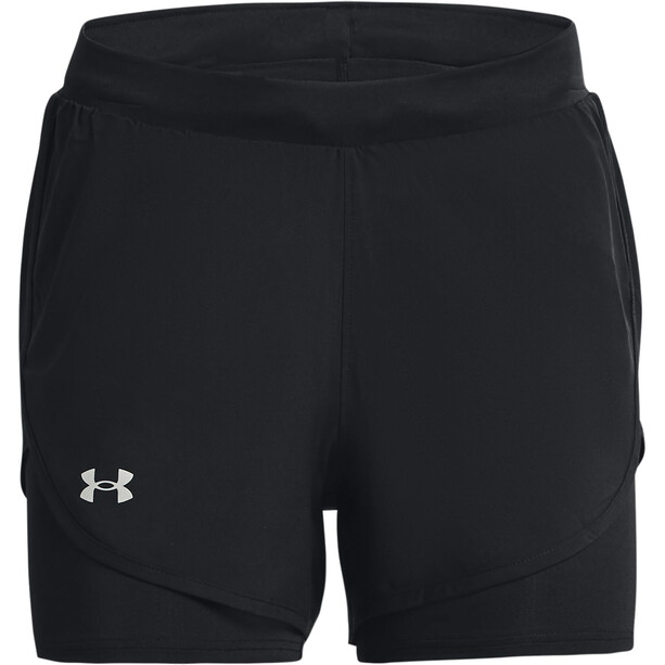 Under Armour Fly By Elite Shorts 2 en 1 Mujer, negro