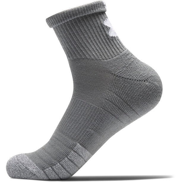 Under Armour Heatgear 3/4 sokken 3 stuks, wit/grijs