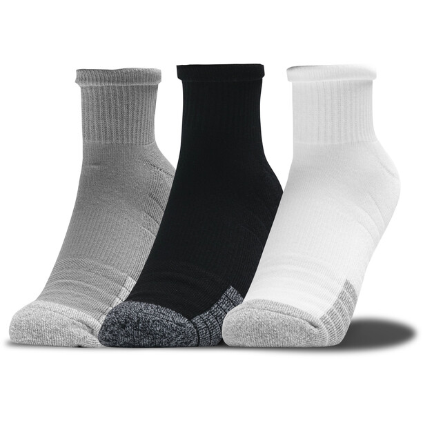 Under Armour Heatgear 3/4 sokken 3 stuks, wit/grijs