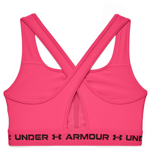 Under Armour Mid Sujetador Crossback Mujer, rosa