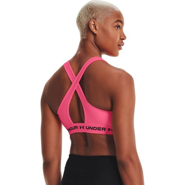 Under Armour Mid Crossback Dames, roze