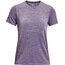 Under Armour Seamless Stride Short Sleeve Shirt Women retro purple/retro purple/reflective