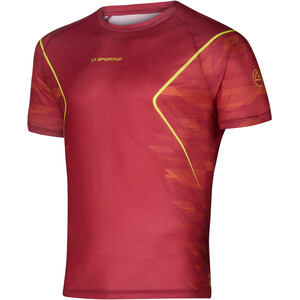 La Sportiva Pacer T-Shirt Men sangria/hawaiian sun