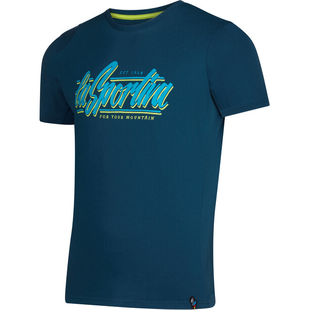 La Sportiva Retro Koszulka Mężczyźni, niebieski