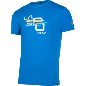 La Sportiva Stripe Cube T-Shirt Men electric blue electric blue