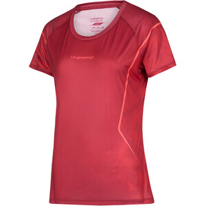 La Sportiva Pacer T-Shirt Women velvet/cherry tomato velvet/cherry tomato