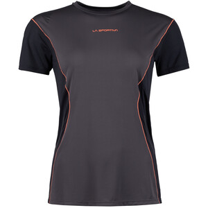 La Sportiva Resolute T-Shirt Women carbon/cherry tomato carbon/cherry tomato