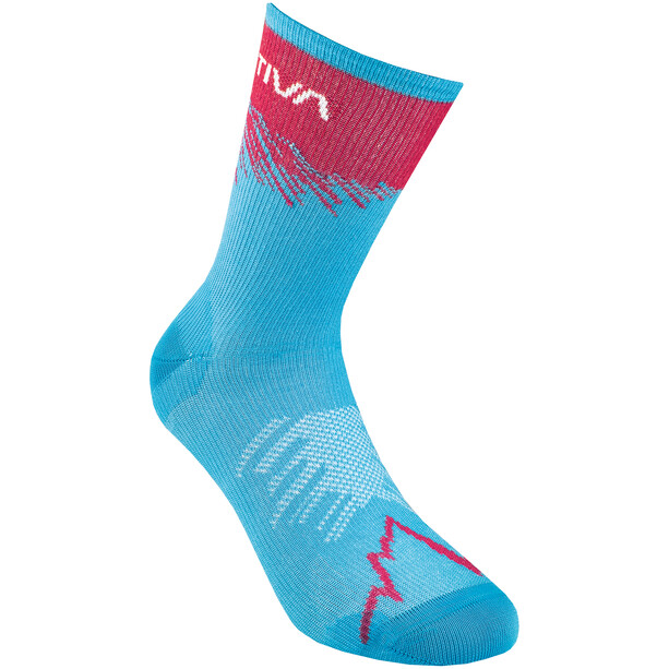 La Sportiva Sky Socken blau/pink