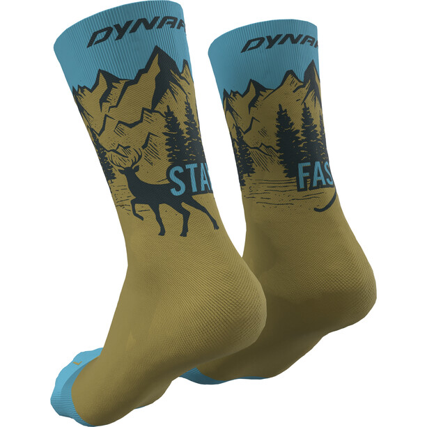 Dynafit Stay Fast Socken oliv/blau