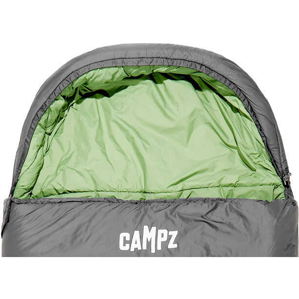 CAMPZ Surfer Pro 1200 Sleeping Bag Regular, grijs/groen
