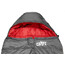 CAMPZ Trekker Pro x Sac de couchage Zip Moyen, gris/rouge