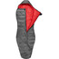 CAMPZ Trekker Pro x Makuupussi Keskivetoketju, harmaa/punainen