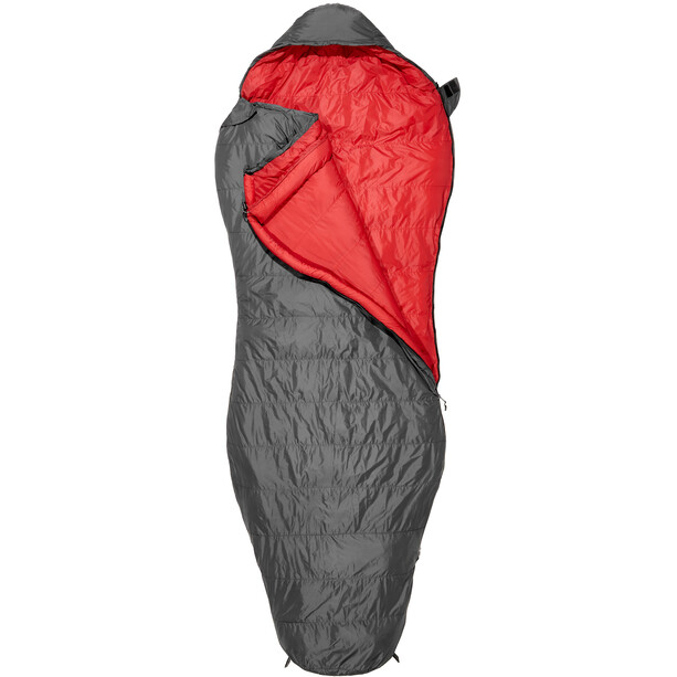 CAMPZ Trekker Pro x Bolsa de dormir Normal, gris/rojo