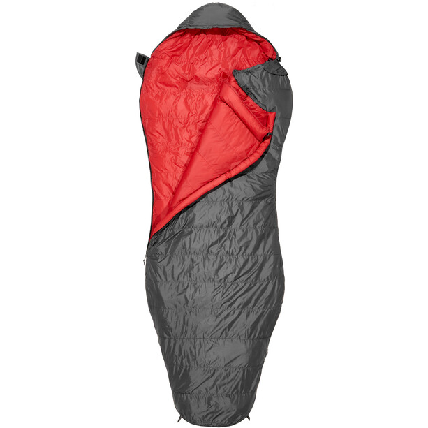 CAMPZ Trekker Pro x Bolsa de dormir Normal, gris/rojo