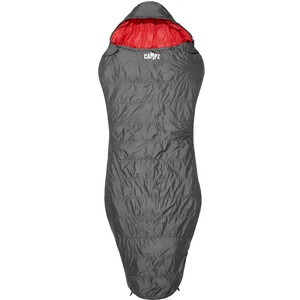 CAMPZ Trekker Pro x Sleeping Bag Regular, gris/rouge gris/rouge