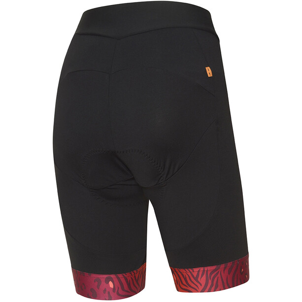 rh+ New Elite Shorts 20cm Damen schwarz/rot