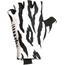 rh+ New Fashion Handschuhe schwarz/weiß