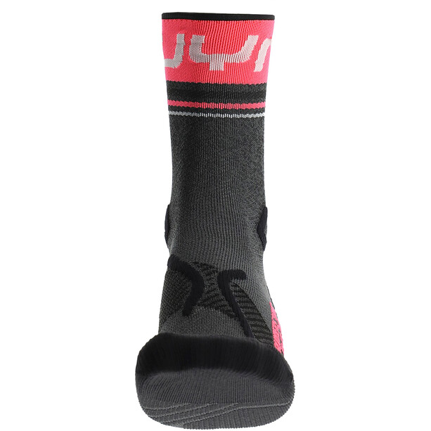 UYN Runner'S One Mid Socks Women grey melange/pink