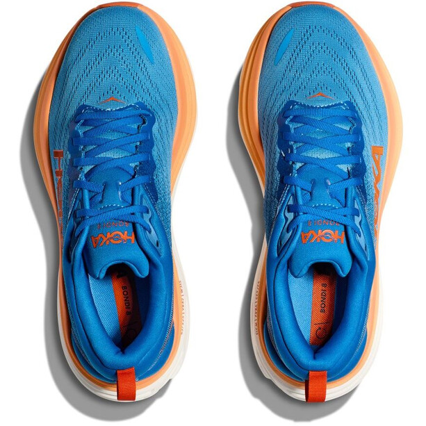 Hoka One One Bondi 8 Chaussures de course Homme, bleu/orange