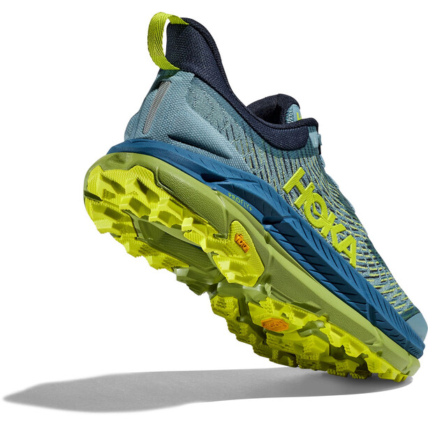 Hoka One One Mafate Speed 4 Trail Running Schuhe Herren blau/gelb