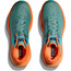 Hoka One One Zinal Chaussures Homme, Bleu pétrole/orange