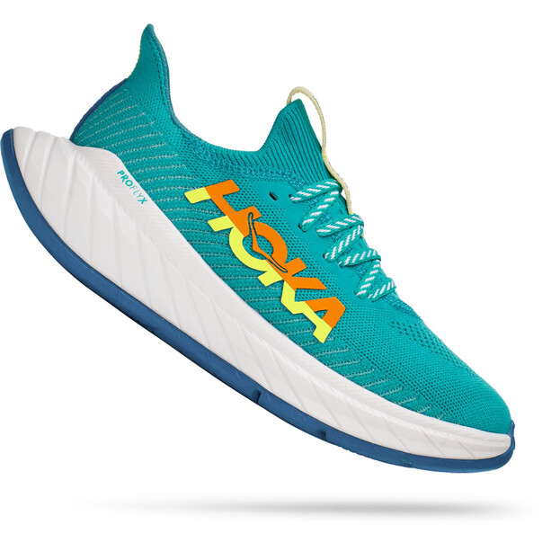 Hoka One One Carbon X 3 Chaussures de course Femme, turquoise