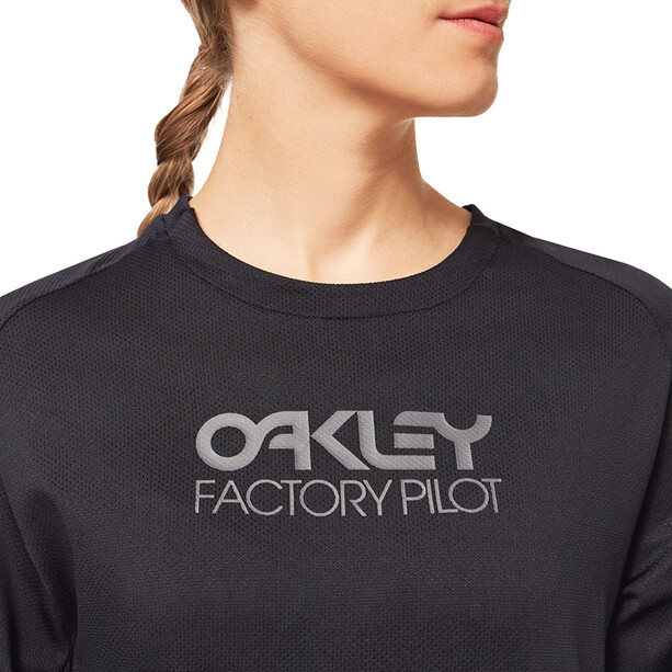 Oakley Factory Pilot II Jersey LS Femme, noir